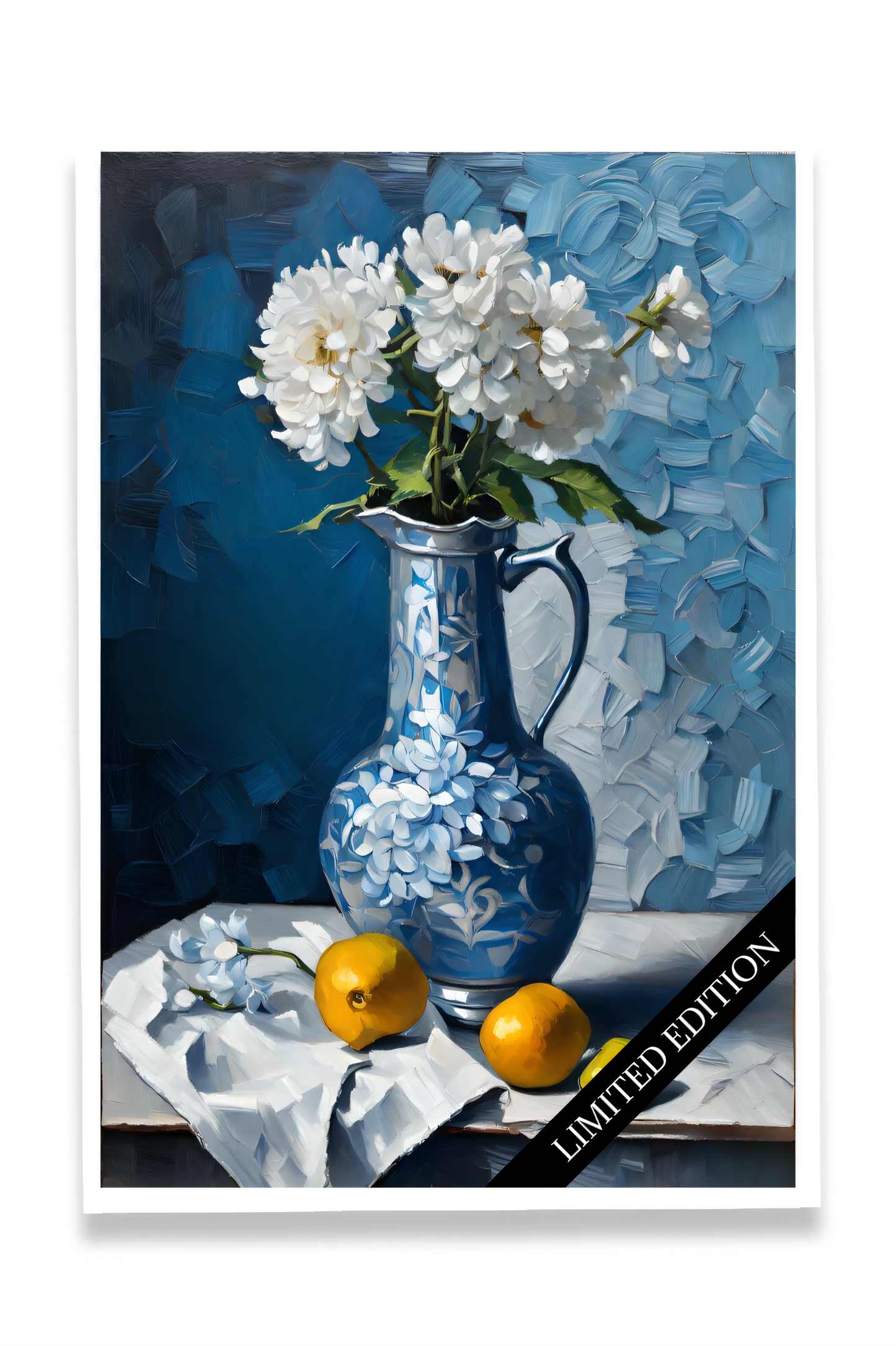 Blue Vase with Flowers